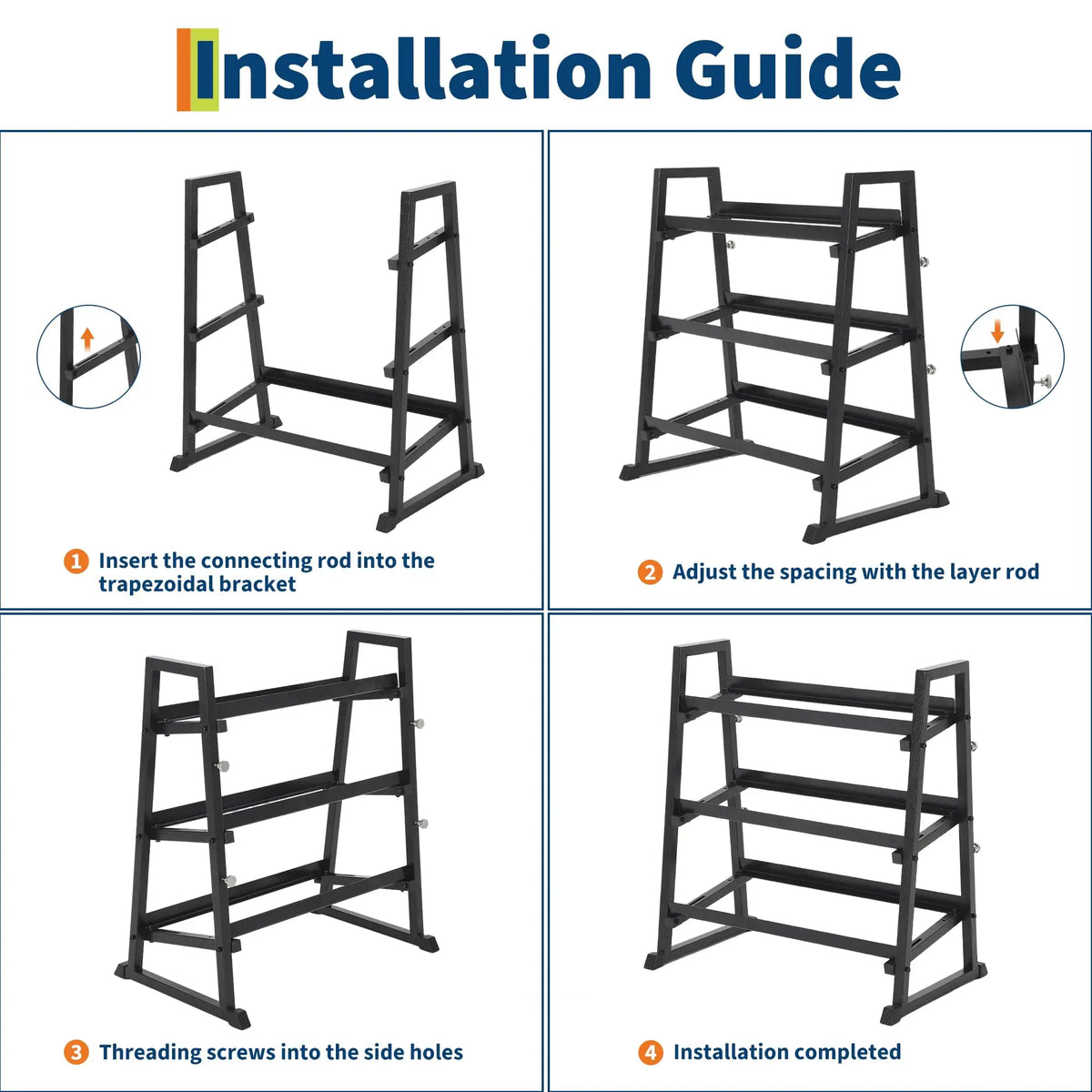 Himiss 3 Tier Dumbbell Rack For Home Gym