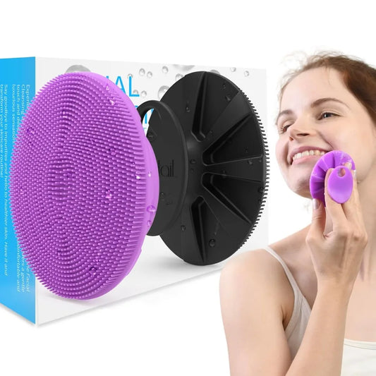 Silicone Face Scrubber 2 Pack Gentle Cleansing Brush