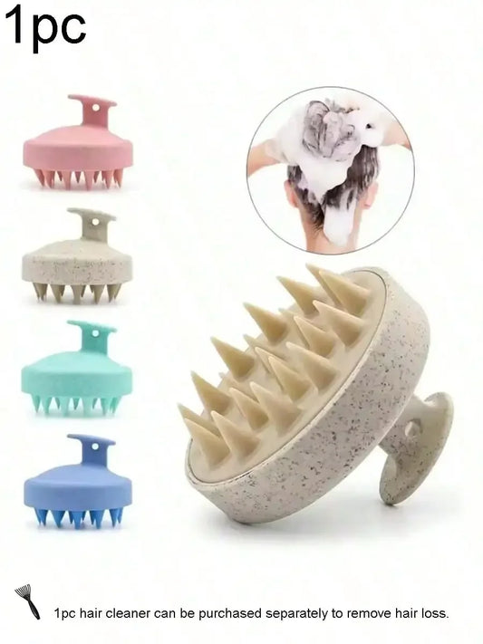 Soft Silicone Scalp Massage Shampoo Brush For All Hair Types