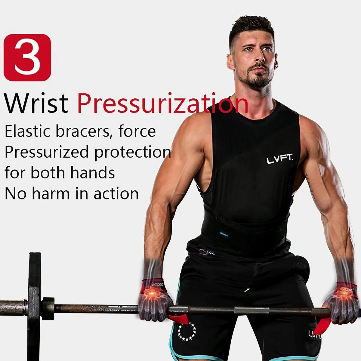 Heavy Duty Wrist Lifting Straps For Weightlifting Gym