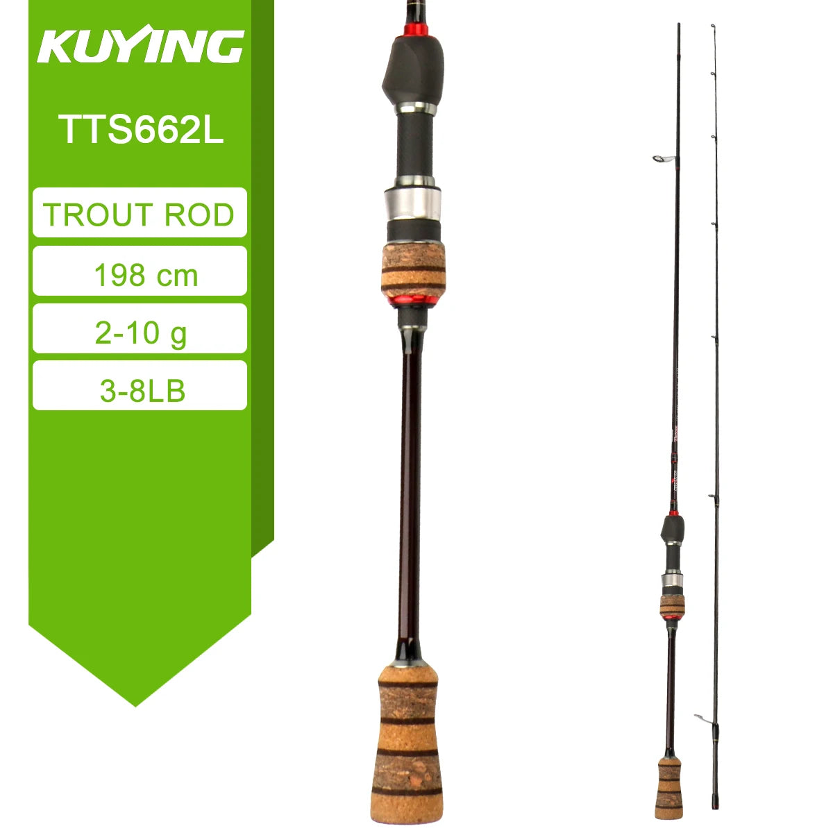 Kuying Teton Carbon Fishing Lure Rod