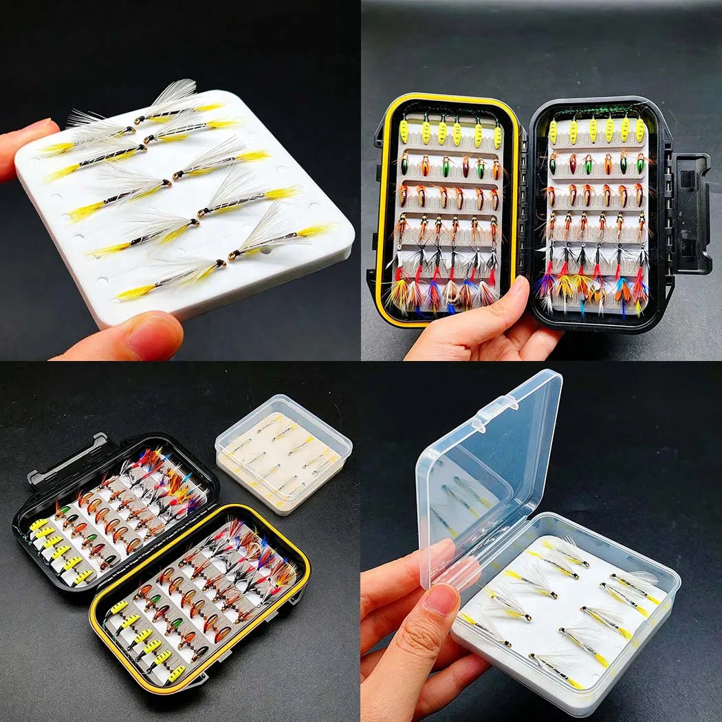 Fly Fishing Flies Assortment Kit With Storage Box
