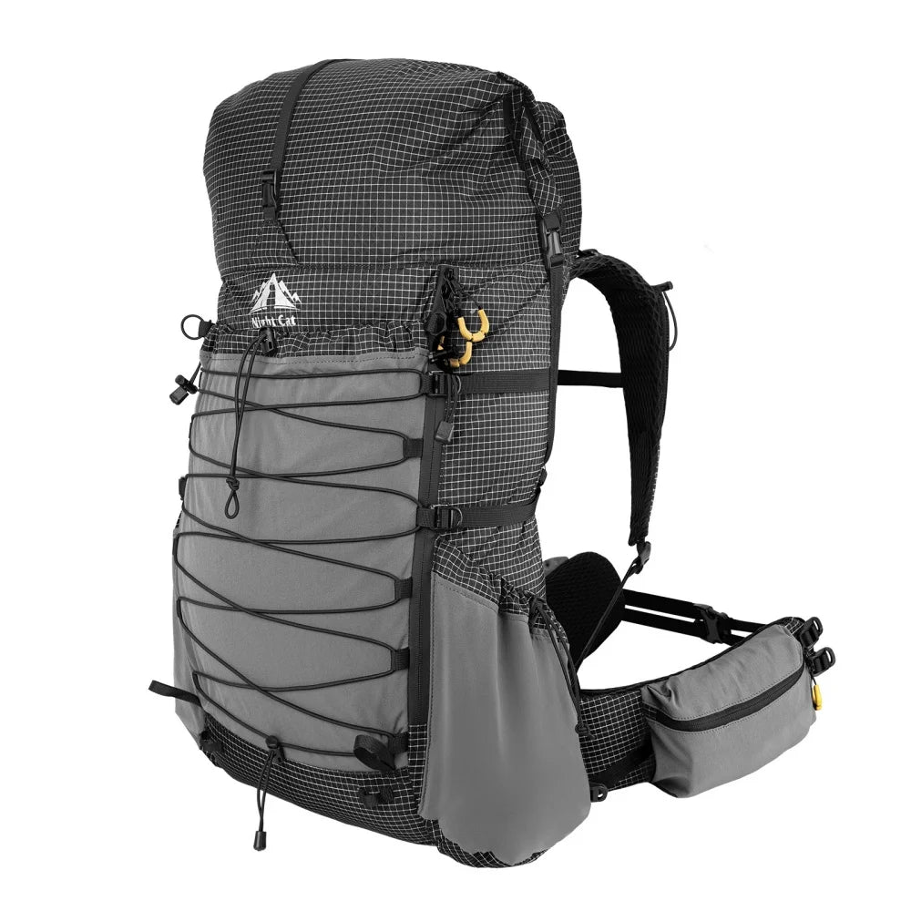 Night Cat Internal Frame Hiking Backpack With Rain Cover