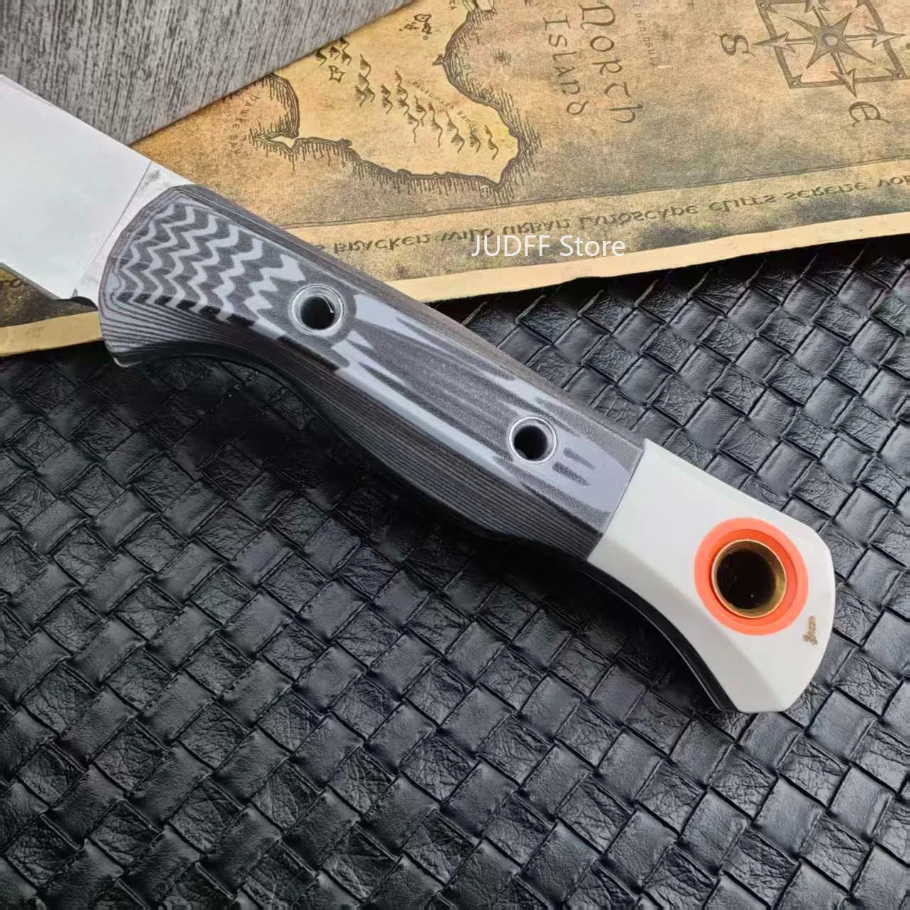 Meatcrafter BM 15500 Camping Adventure Practical Fixed Blade Knife Multipurpose Wilderness Hiking Meat Cutting Tools Nylon Fiber Handle