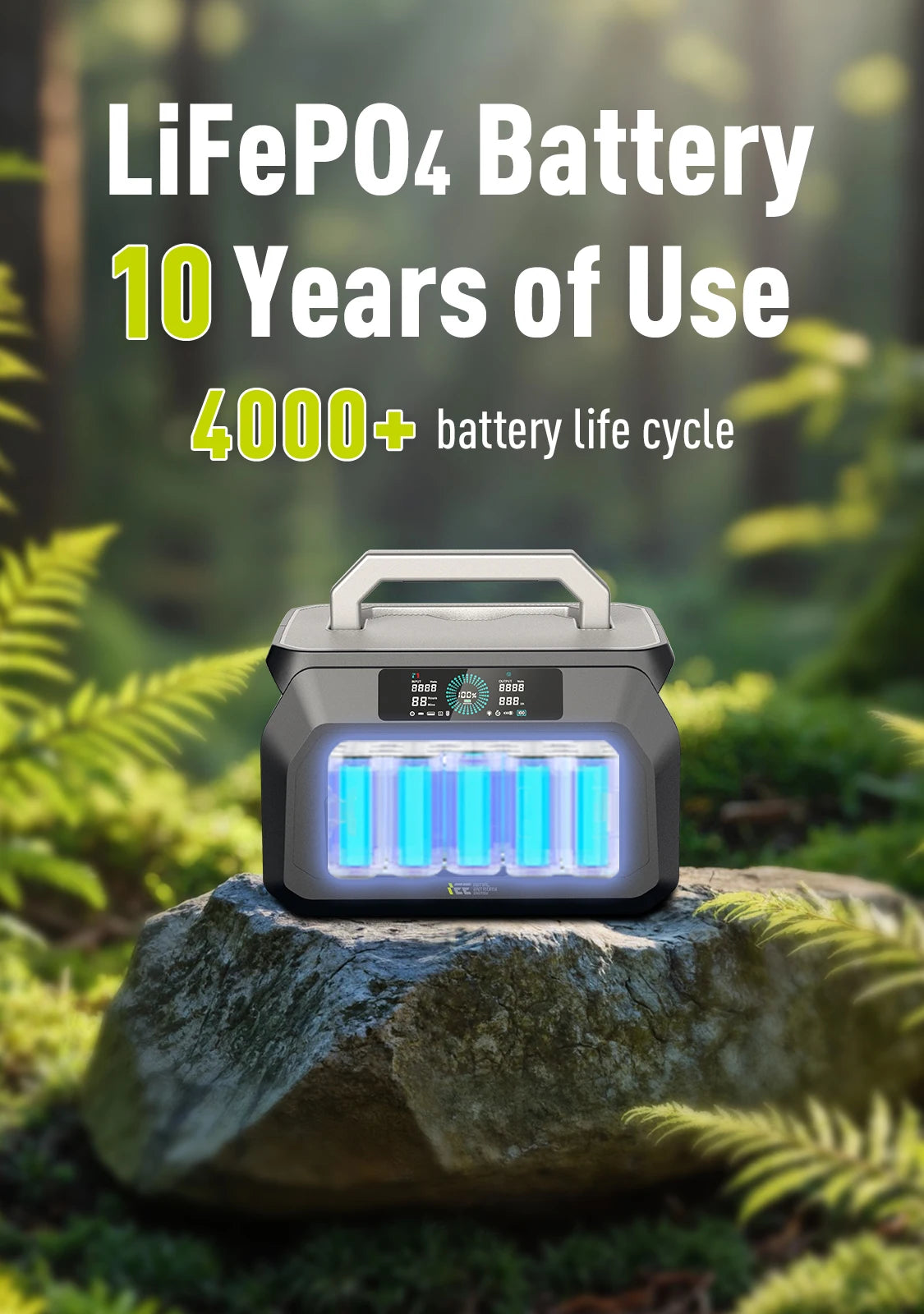 IEE 800W Portable Power Station With 512Wh Battery