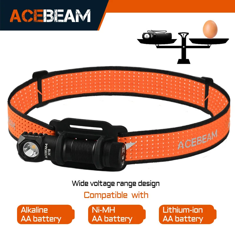 ACEBEAM H16 Super Lightweight Headlamp LED Flashlight