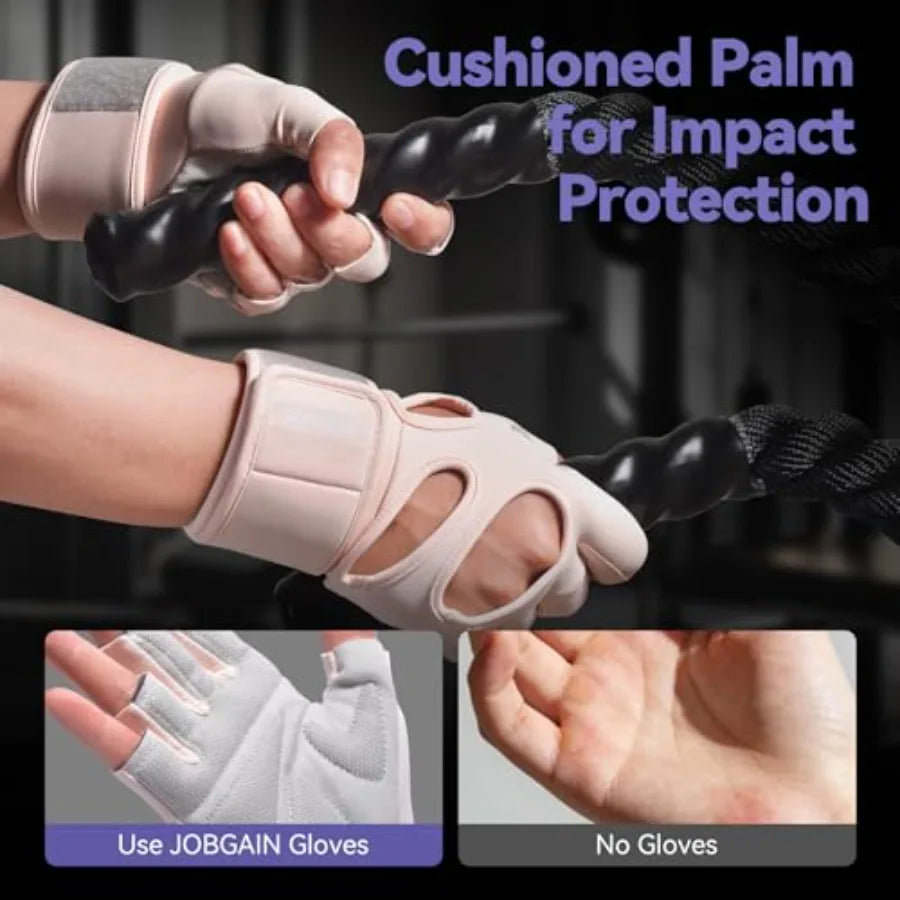 Padded Palm Workout Gloves With Wrist Support
