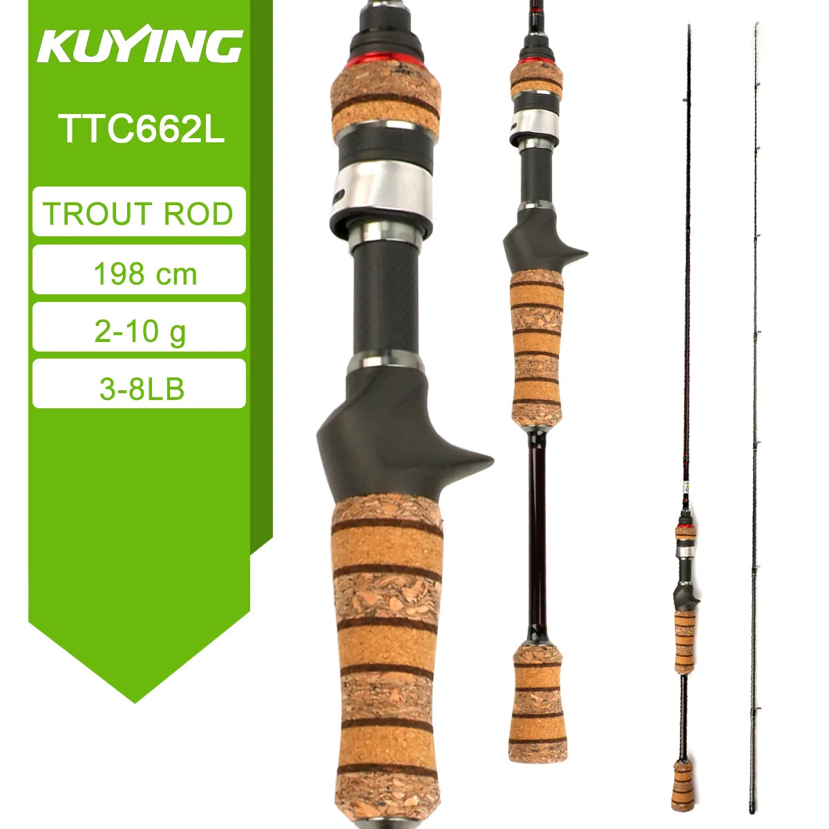 Kuying Teton Carbon Fishing Lure Rod