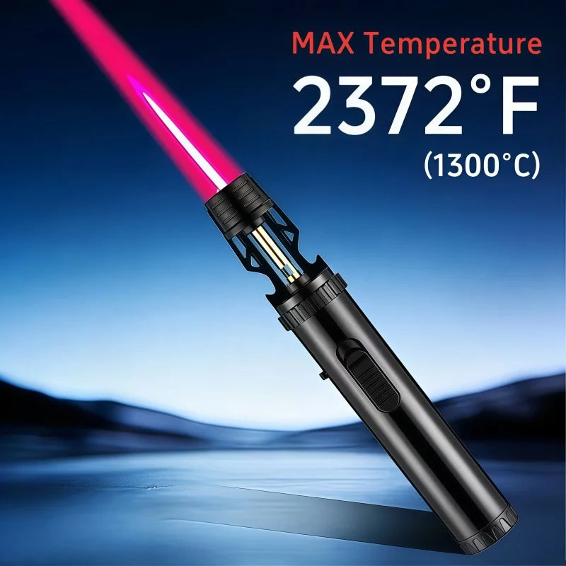 Refillable Butane Kitchen Torch With Adjustable Safety Flame