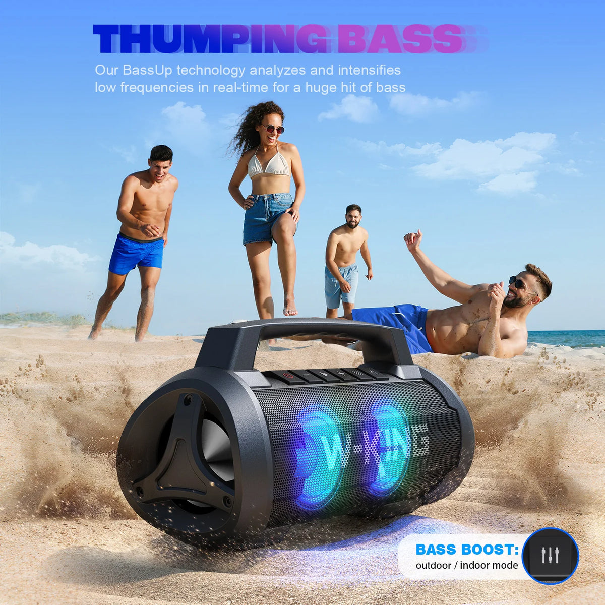 W-King D10 Portable Bluetooth Speaker