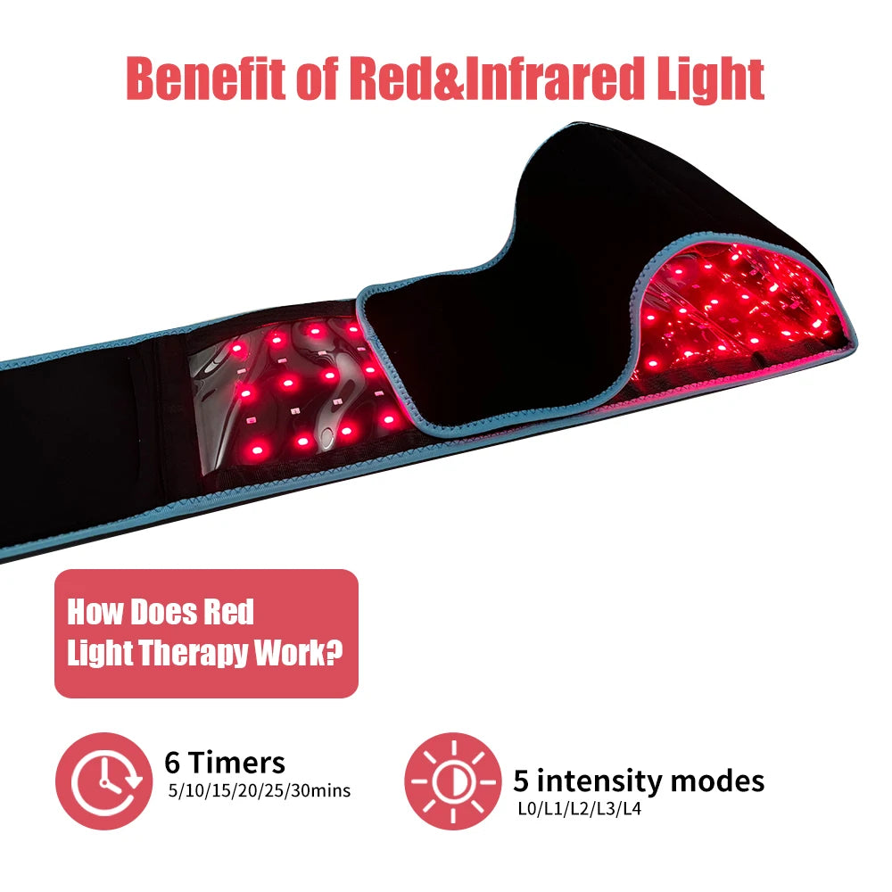 Near Infrared Light Wrap for Body Relaxation and Massage