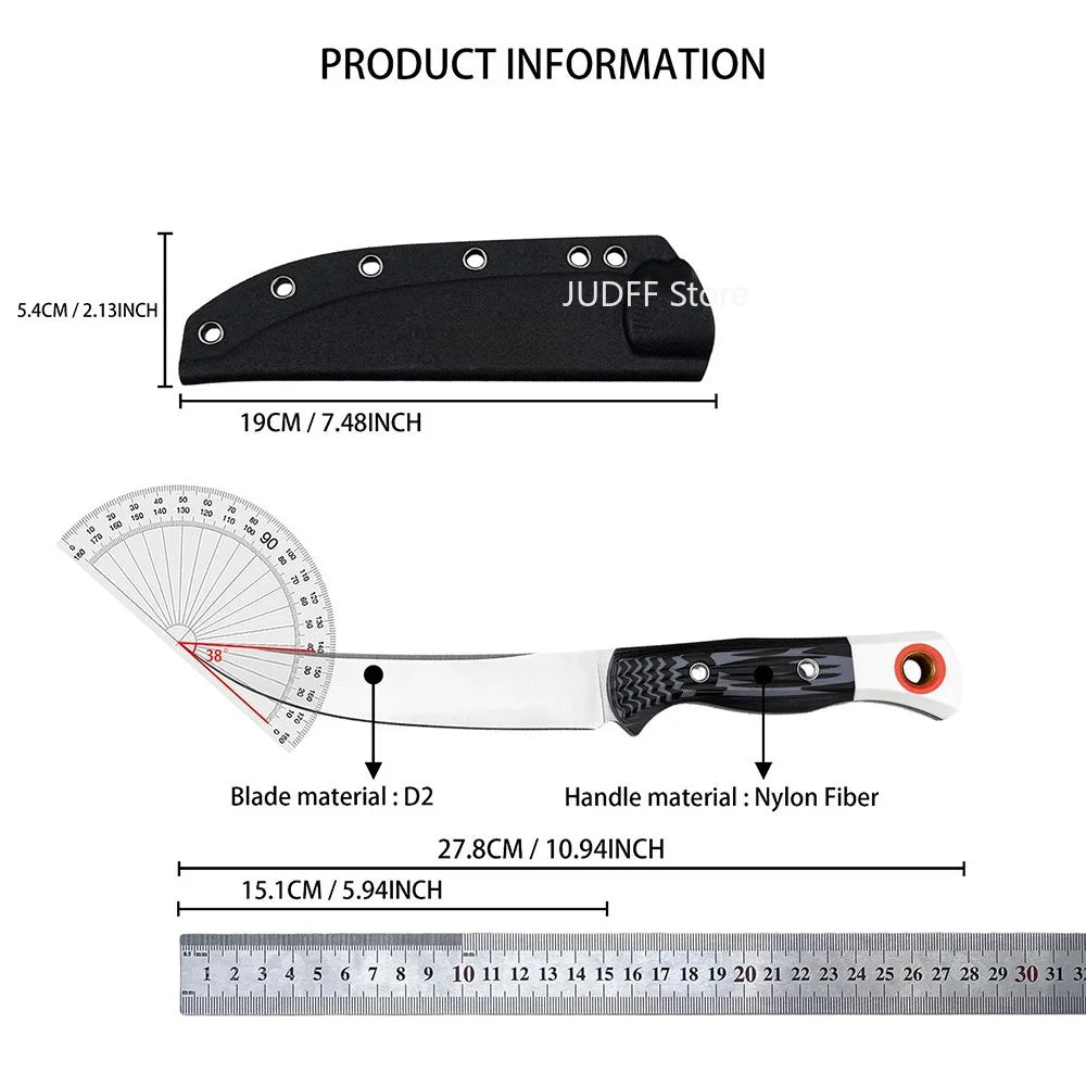 Meatcrafter BM 15500 Camping Adventure Practical Fixed Blade Knife Multipurpose Wilderness Hiking Meat Cutting Tools Nylon Fiber Handle